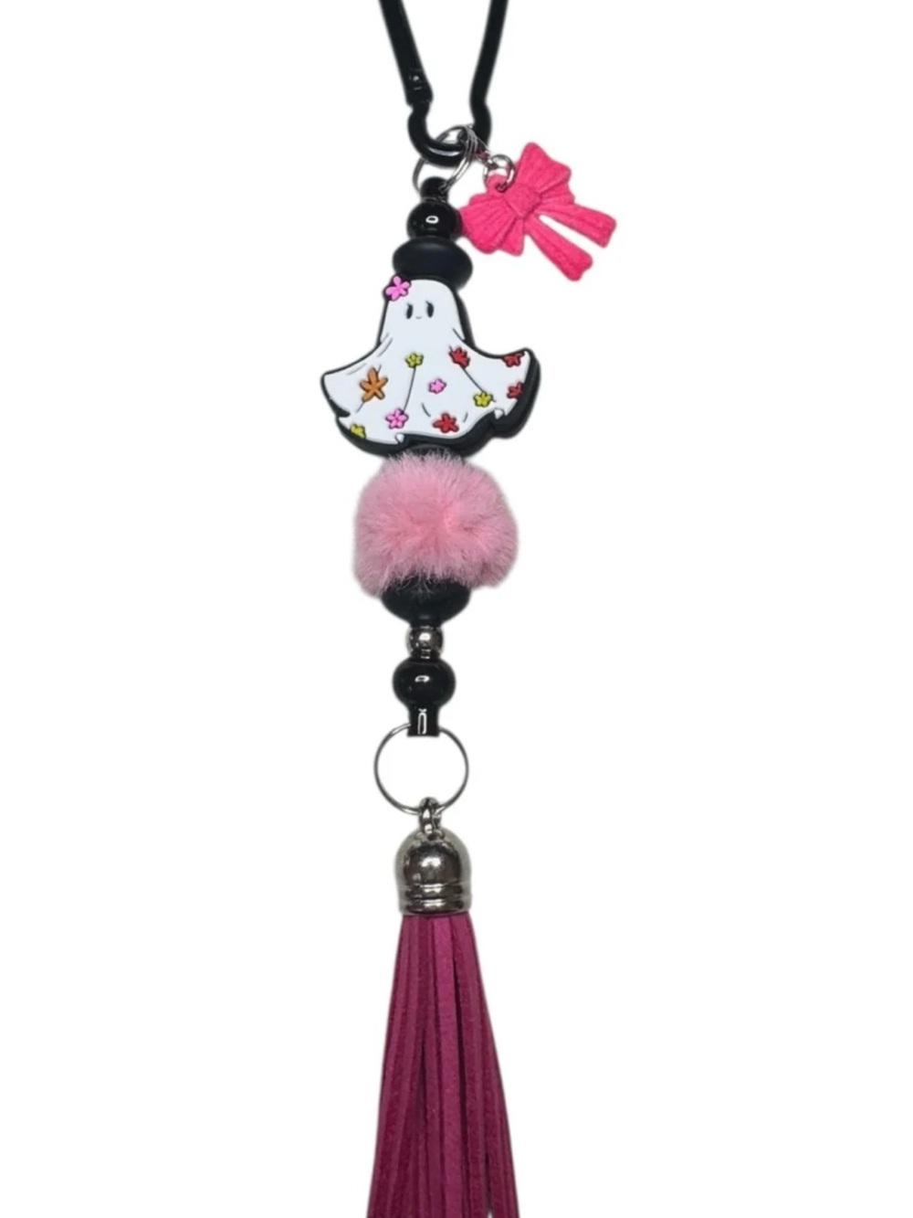 Fall Retro ghost keychain